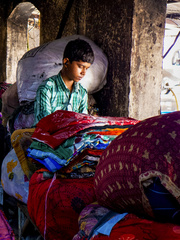 Sorting out the laundry Dhobi Gaut 